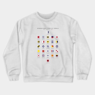 International Code of Signals: Flag Semaphore Crewneck Sweatshirt